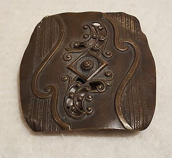 Skärpspänne mässing 1890-tal