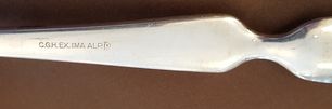 Lobster fork electroplate plain - 2