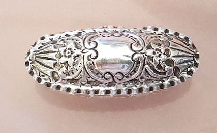 Crystal box with silver cap Birmingham 1904 - 3