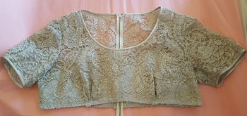 Marthaskolan hand-sewn, silk-edged lace top for dress
