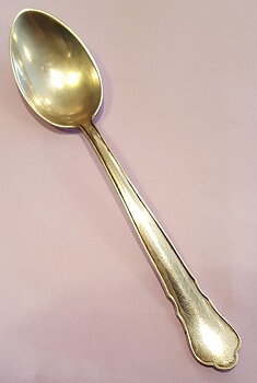 Chippendale coffee spoon electroplate