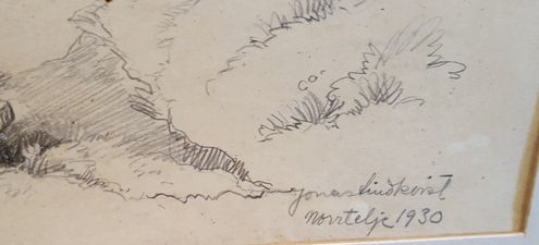 Lindkvist Jonas Norrtelje 1930, pencil drawing - 3