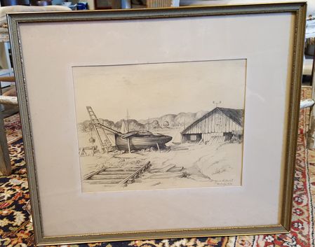 Lindkvist Jonas Norrtelje 1930, pencil drawing - 2