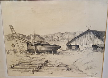 Lindkvist Jonas Norrtelje 1930, pencil drawing