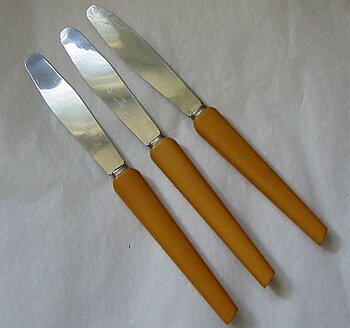 Fruktkniv gult skaft