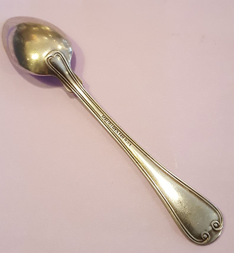 Gammelfransk kaffesked nysilver - 2