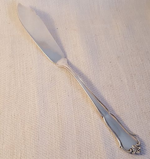 Drottning Victoria fiskkniv nysilver