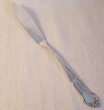 Queen Victoria fish knife electroplate