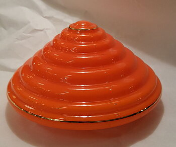Lampkupa orange 1930-tal