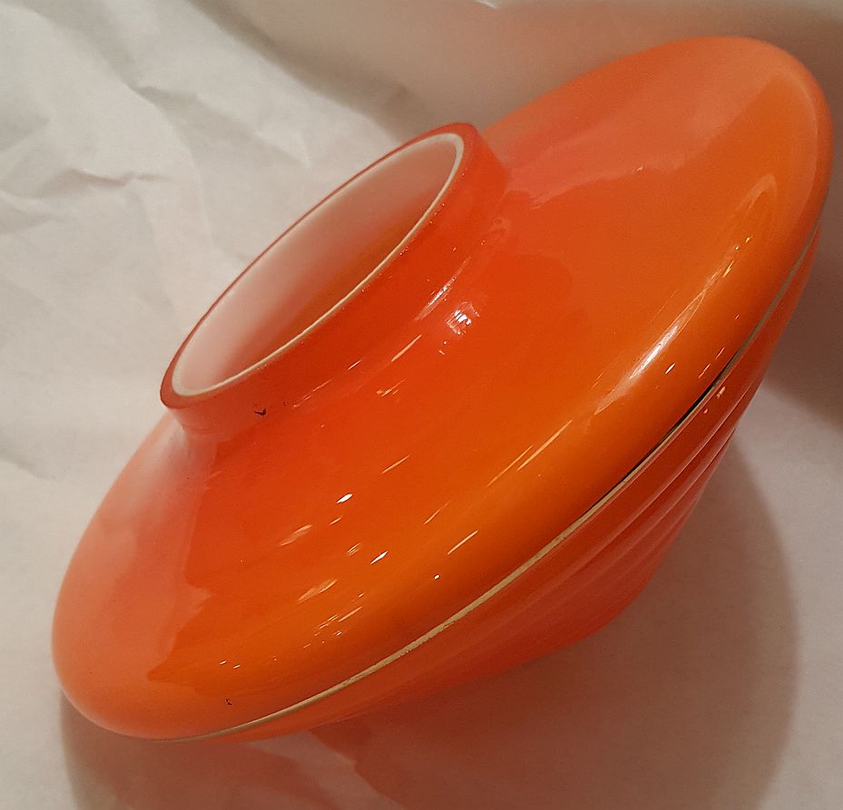Lampkupa orange 1930-tal - 2