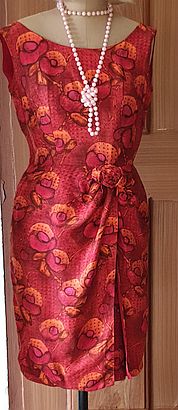  Dress red 1960s - 2