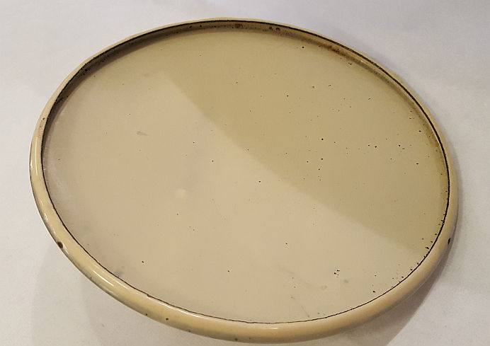 Enamelled lid yellow and green - 2