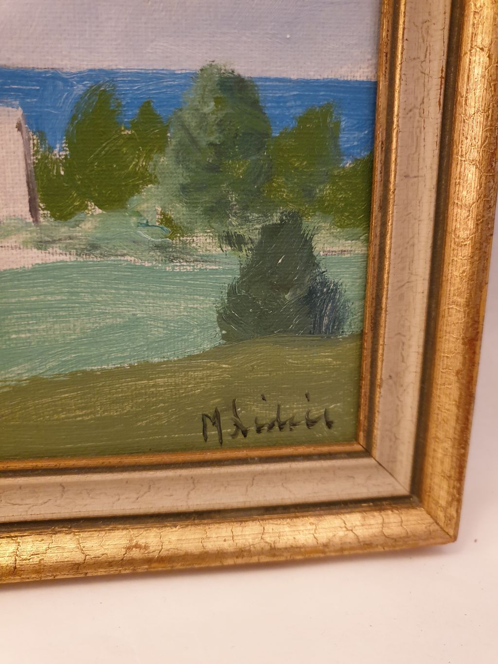 Lindell  M Nordergravar Visby, Gotland oil on canvas - 3