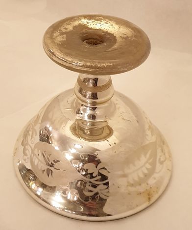 Mercury blown glass cup 1800s - 5