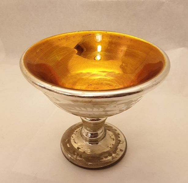 Mercury blown glass cup 1800s - 2
