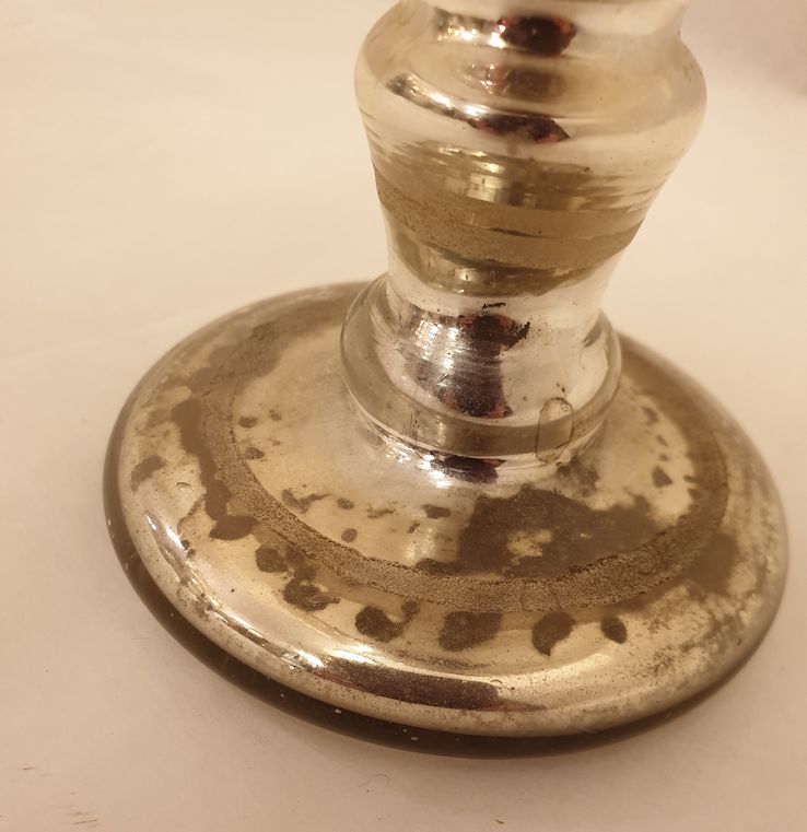 Mercury blown glass cup 1800s - 4