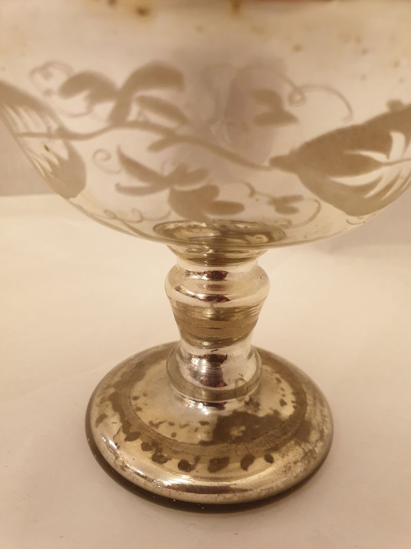 Mercury blown glass cup 1800s - 3