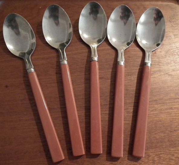 Fiesta burgundy tea spoon