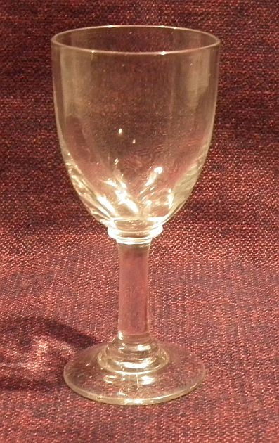 Shot glass optic blown 1890s