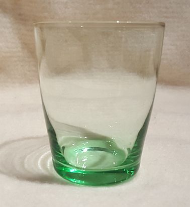 Green water glass 1950s