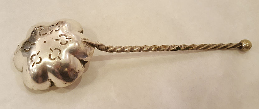 Sugar spoon wrought shaft electroplate - 2