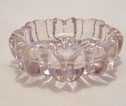 Bowl small purple pressed glass