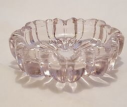 Bowl small purple pressed glass