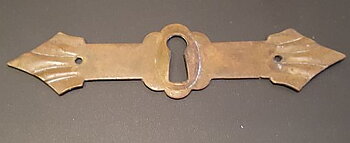 Escutcheon brass art nouveau