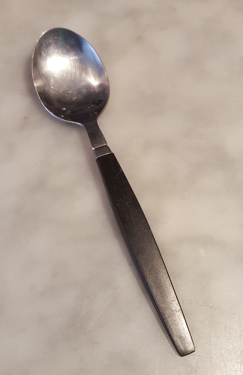 Bakelite handle steel collar spoon