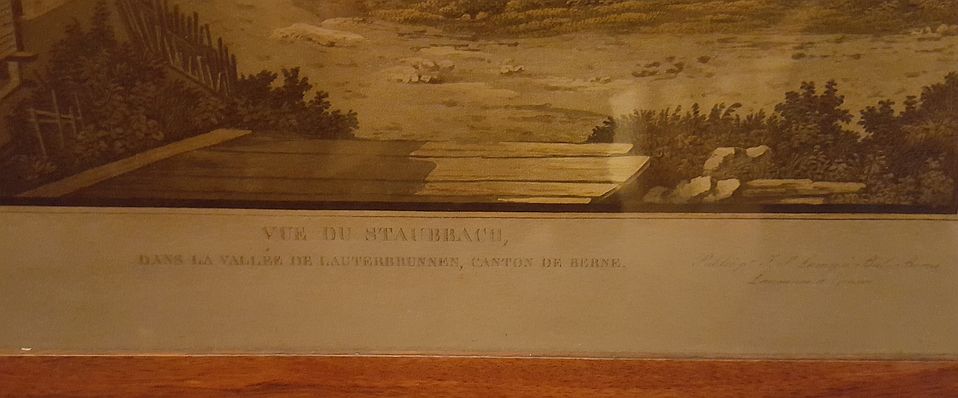 Lamy Johann Peter aquatint Staubbach Schweiz - 3