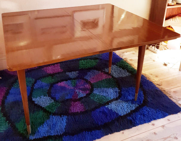 Spelbord mahogny och rotfanér 1950-tal - 6