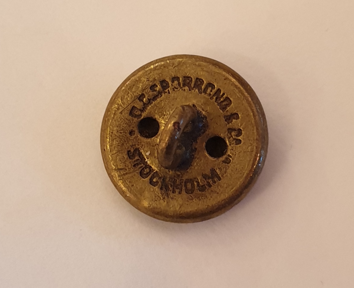 Uniformsknapp krona på kors - 2