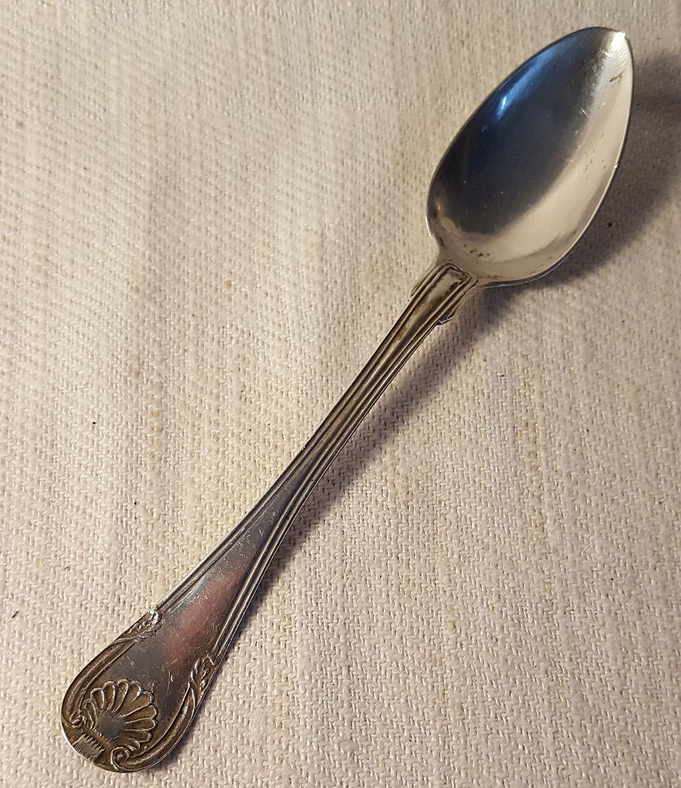 Norrtälje Anders Gottlieb Herkepeus, hans änka, 1874, tesked engelsk snäck 
