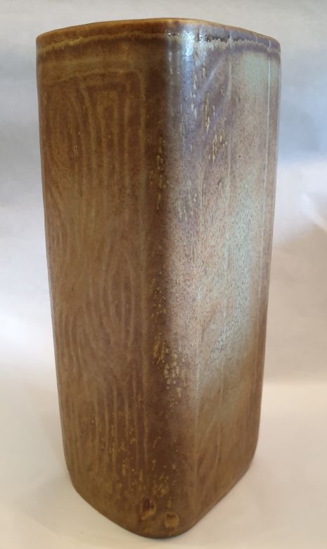 Nylund Gunnar angular vase stoneware 1960s - 4