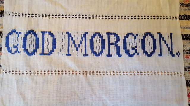 Cover towel God morgon - 2