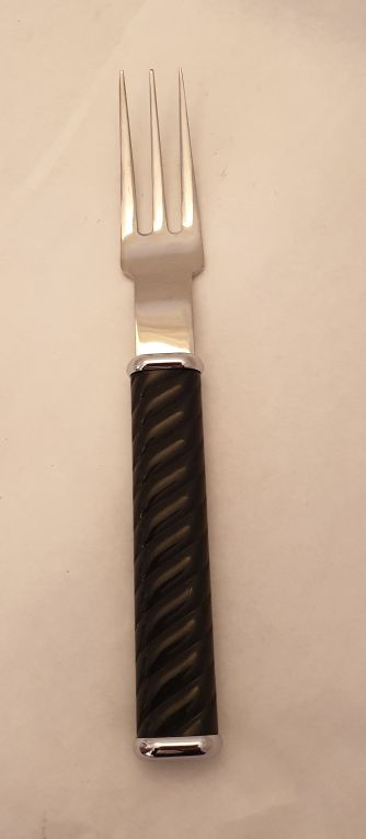 ZigZag dessertsked vit