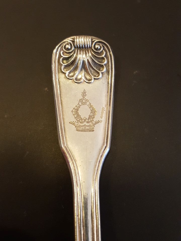 Ehrensvard escutcheon spoon electroplate - 2