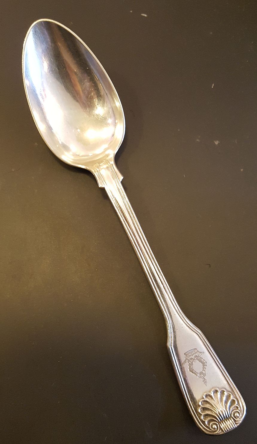 Ehrensvard escutcheon spoon electroplate