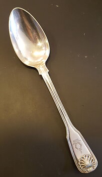 Ehrensvard escutcheon spoon electroplate