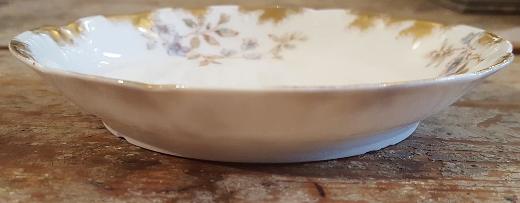 Haviland, small plate violet and gold - 2
