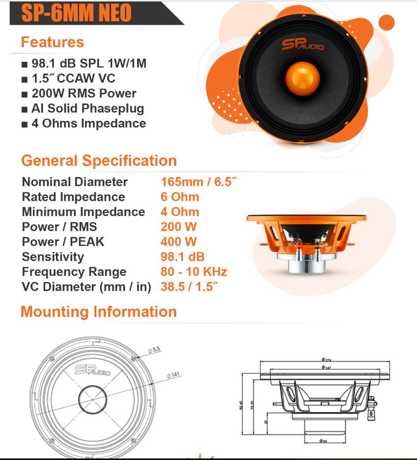 SPAUDIO SP6MM NEO - 5