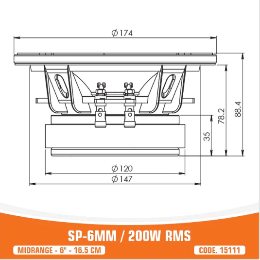 SPAUDIO SP6MM - 8
