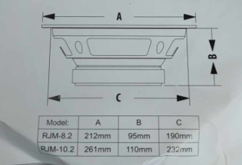 RJAUDIO RJM-8.2 - 8
