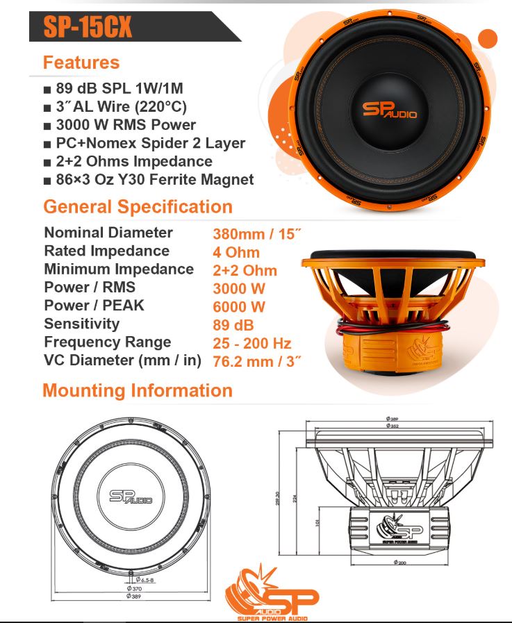 SPAUDIO SP15CX  - 4