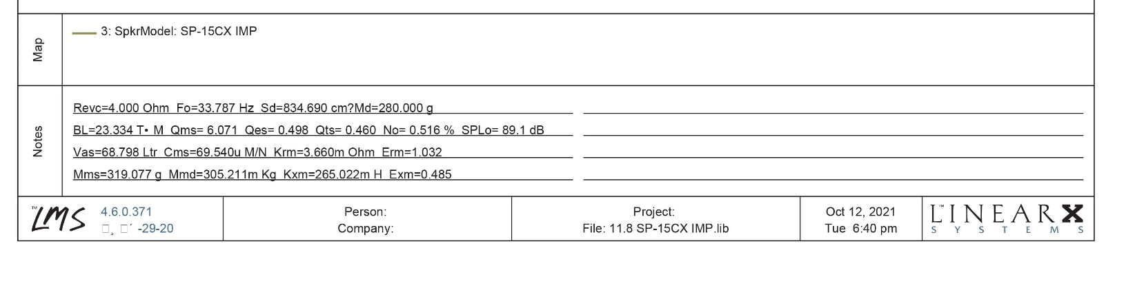 SPAUDIO SP15CX  - 8