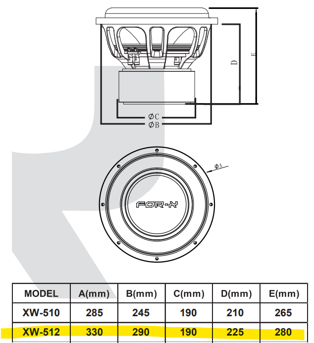 FOR-X XW-512D2 - 3