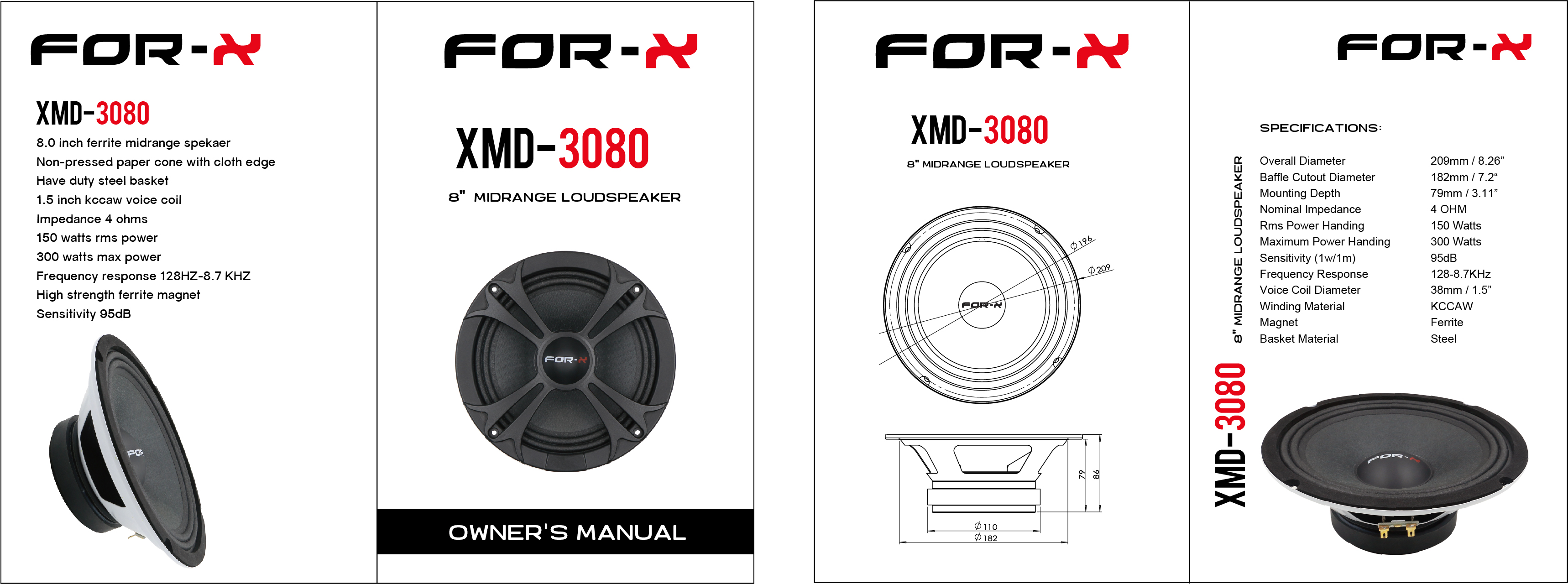 FOR-X  XMD-3080 - 4