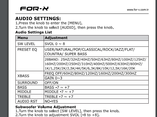 FOR-X XQ-728DSP - 4