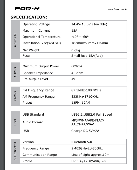 FOR-X XQ-728DSP - 9