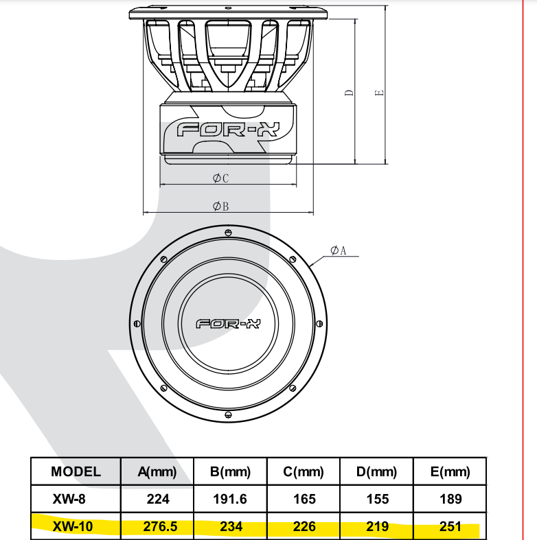 FOR-X XW-10 D1 - 3
